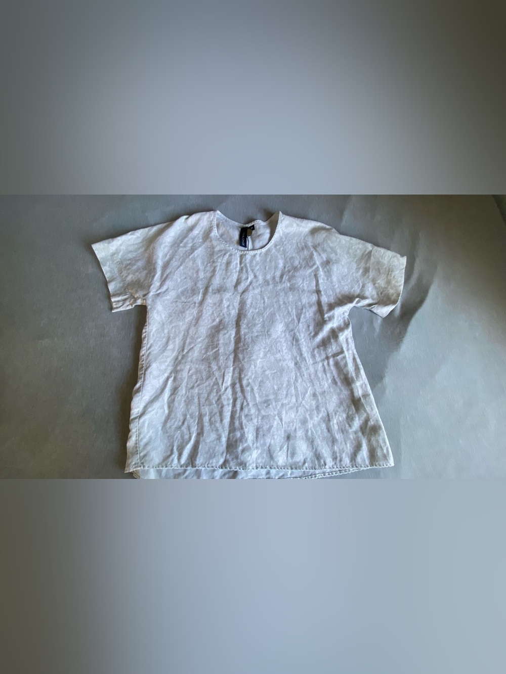Feral Childe White Linen Boxy Tee Top Size M NYC Designer